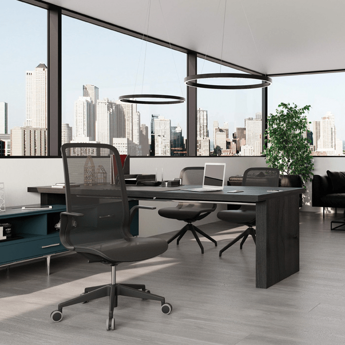 sillón y escritorio