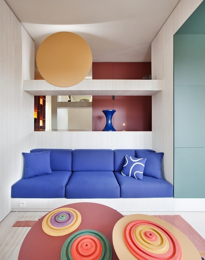 salón en casa modular