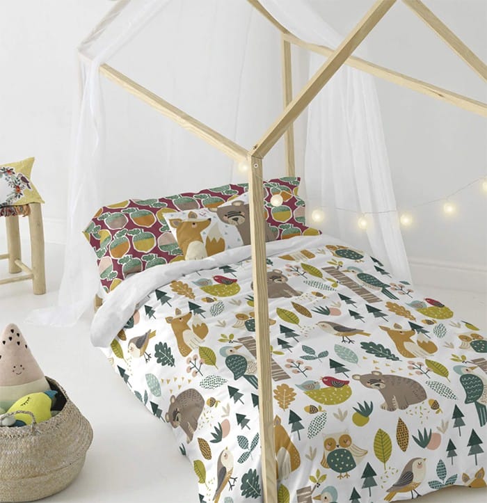 ropa de cama niños alegre