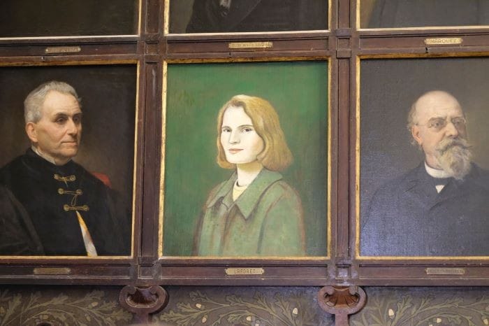 Retrato de Carmen Laforet en el Ateneo de Madrid