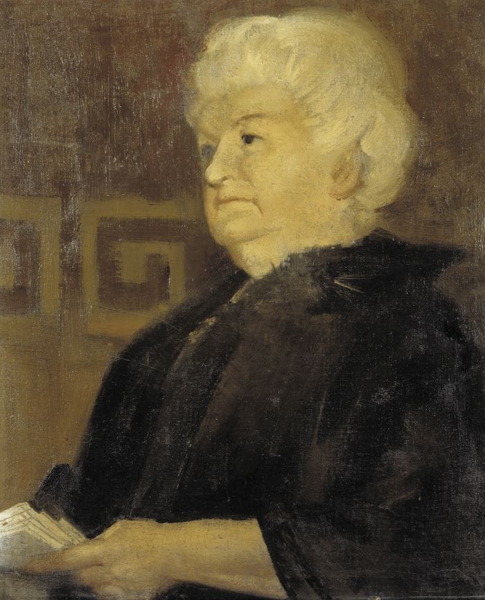 Retrato de Emilia Pardo Bazán en Ateneo en Madrid