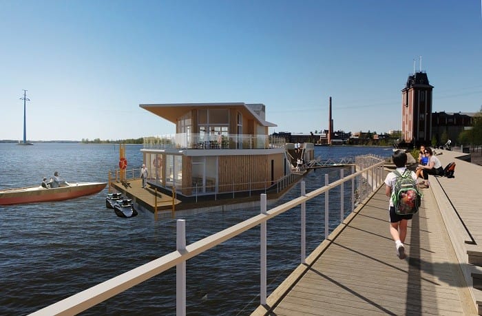 Sauna Restaurante Meri sauna flotante de lujo