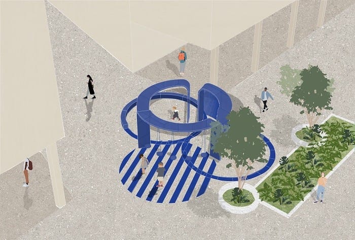 diseño y arquitectura en un espacio lúdico