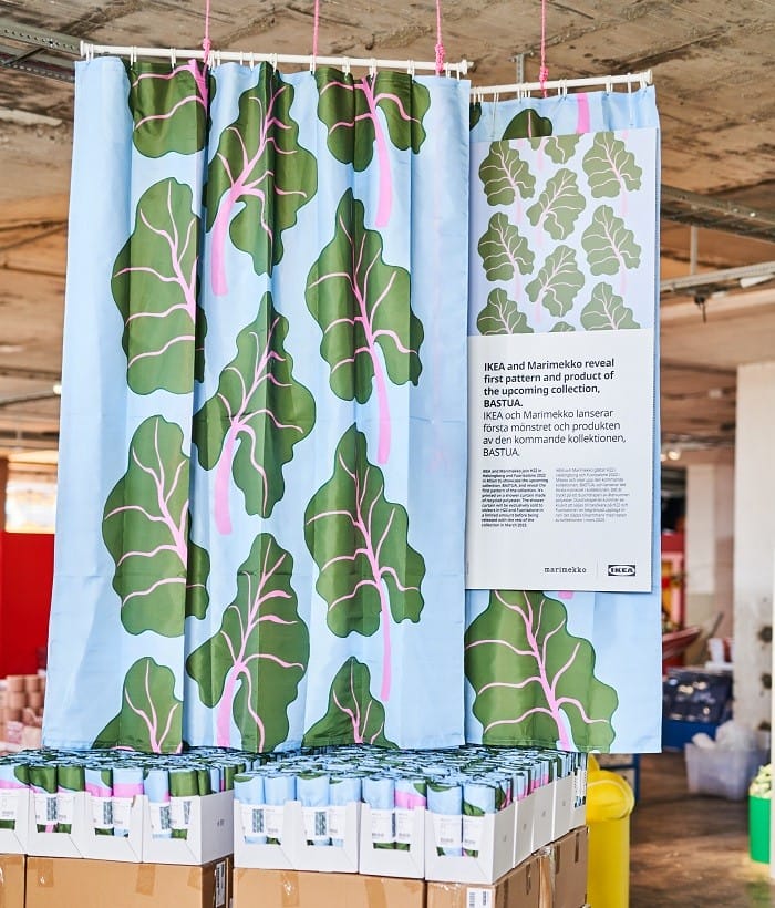 Cortina de ducha estampada de Ikea