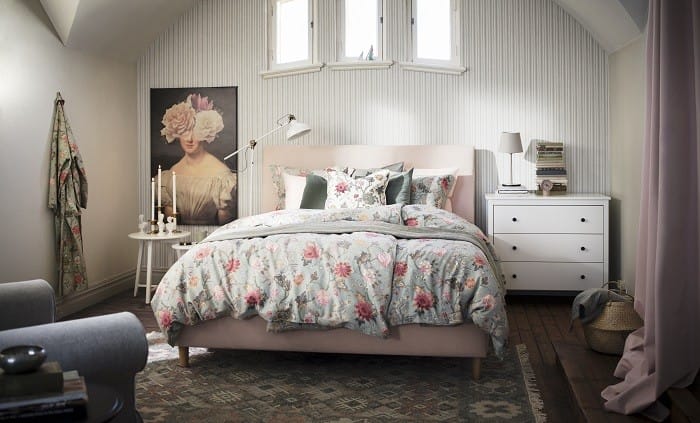 Dormitorio con decoración de Ikea