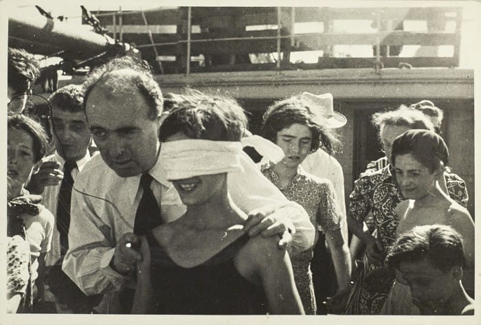 Fiesta de Neptuno en un barco