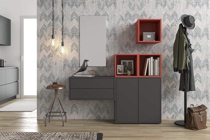 Hall con muebles de amazon