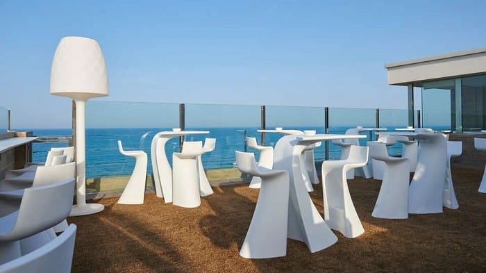 Terraza en el Hotel Meridional de Guardamar