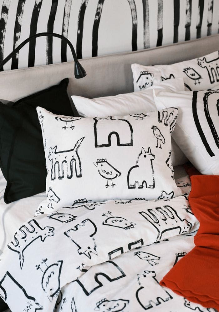 Cojines de Ikea y funda