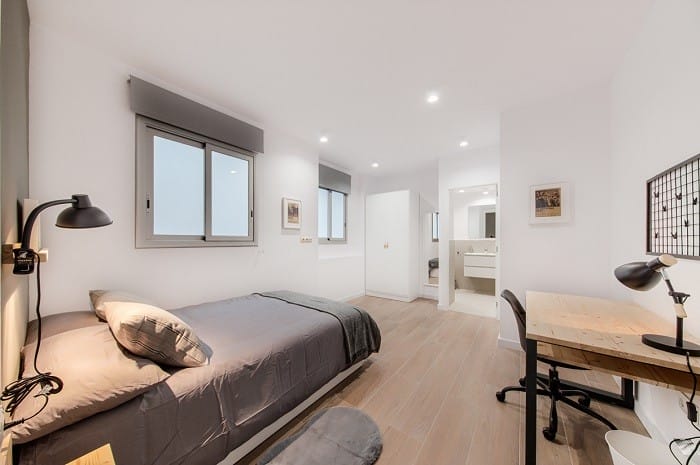 dormitorio de coliving