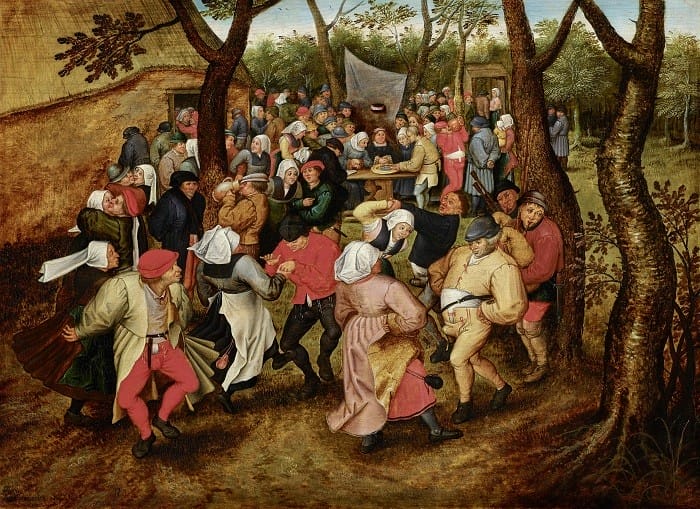 Pieter Brueghel the Younger (Brussels 1564-1636 Antwerp) Wedding dance outside, 1612