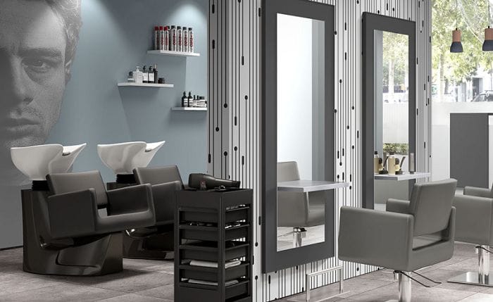 Peluquería con un estilo moderno en tendencia