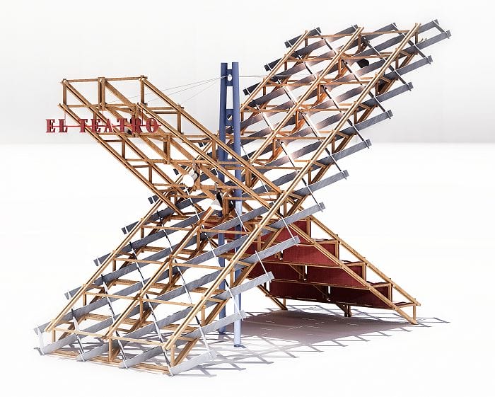 Maqueta de un teatro Urbano