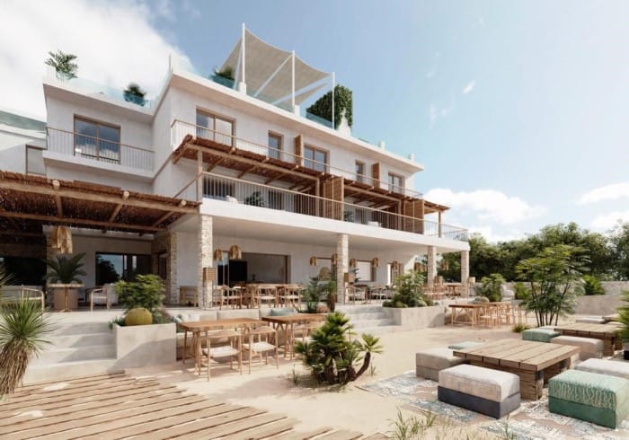 Teranka Formentera, el primer hotel en la isla con un pop up en verano de Nobu