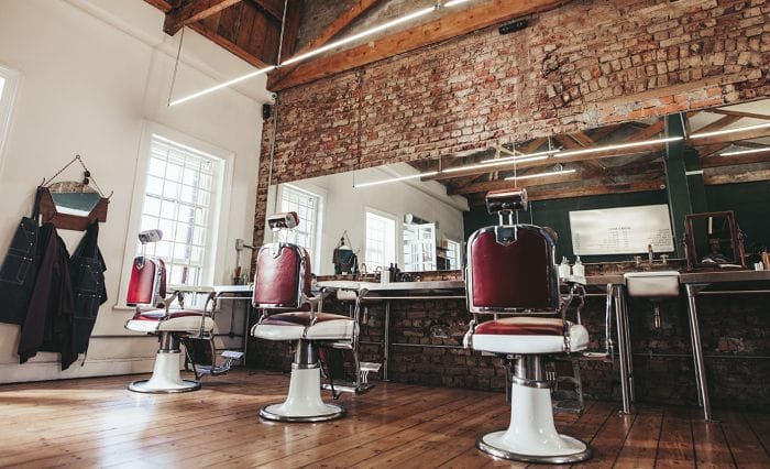 Peluquería con estilo industrial