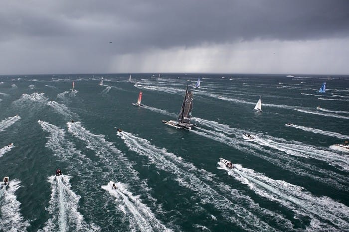 varios barcos en el mar en la ruta del ron