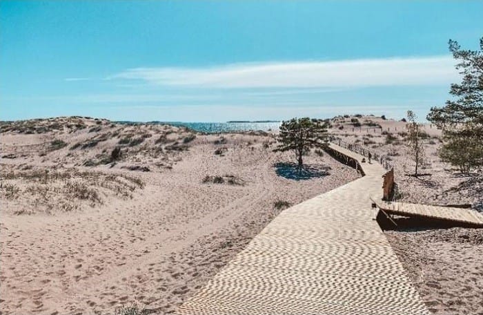 Playa en Yyteri en Finlandia