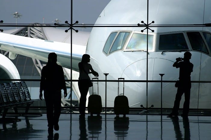 interior de un aeropuerto