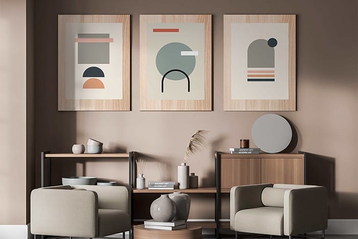 decoracion paredes cuadros madera