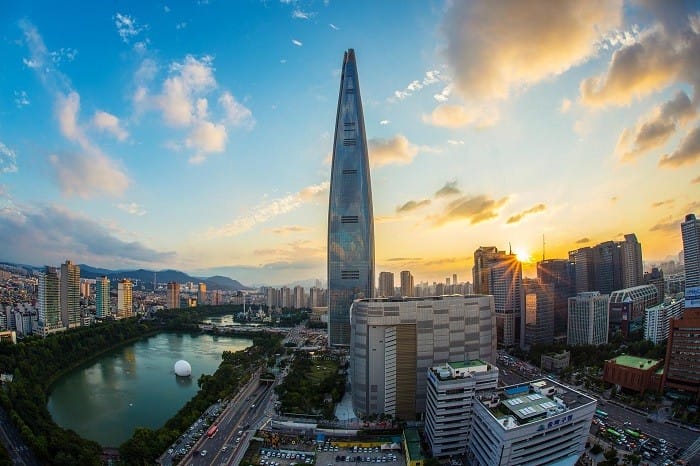 Edificio arquitectónico Lotte world Tower