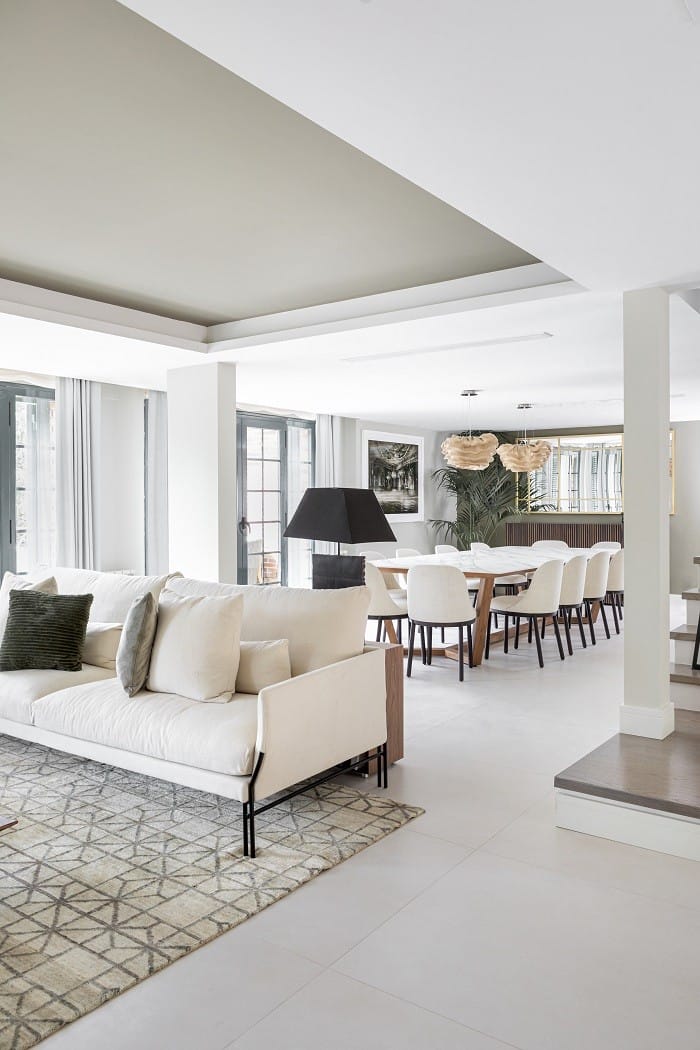 salón decoración japandi style