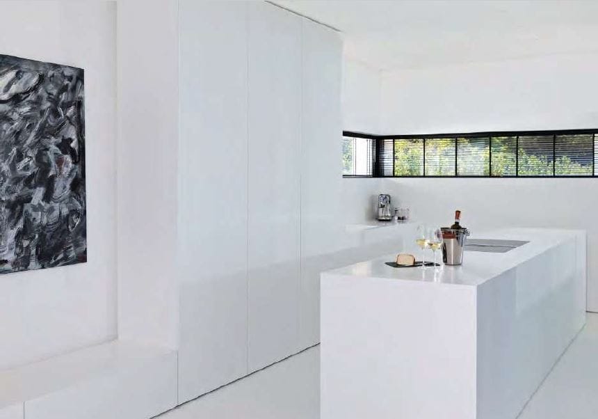 cocina de la villa de Italia