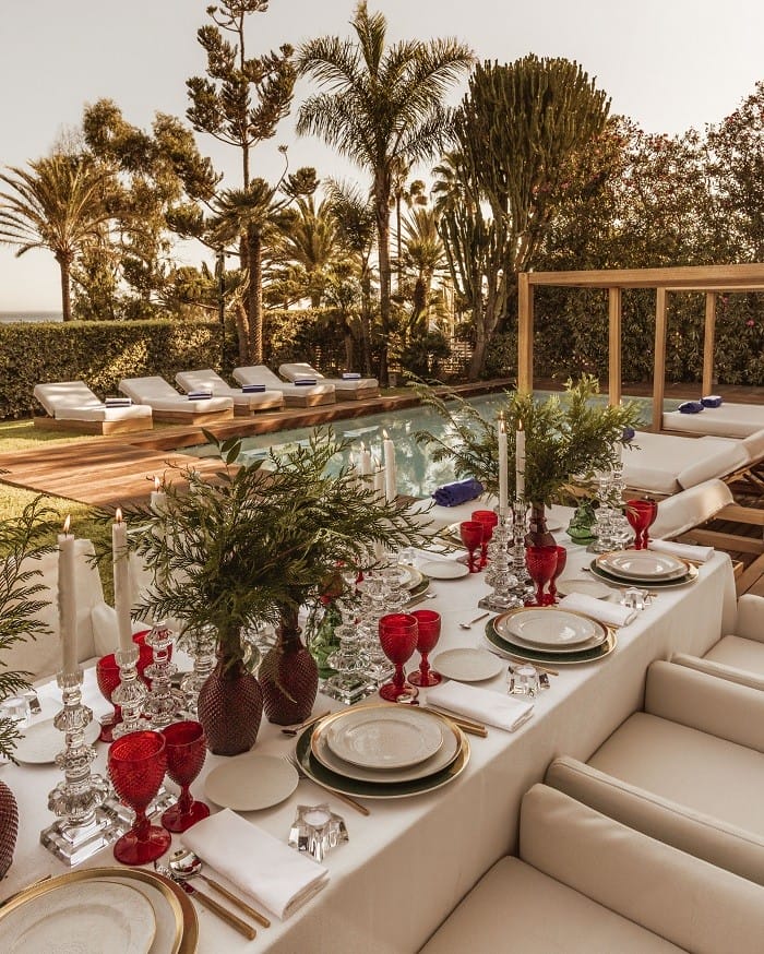 decoración mesa Navidad