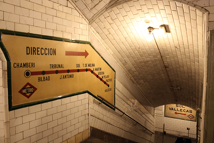 Estación fantasma de Chamberí en Madrid