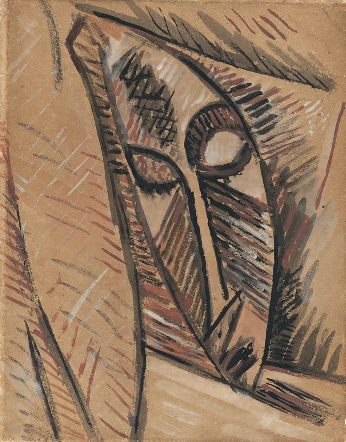 cabeza de mujer en cuadro de pintura de Picasso
