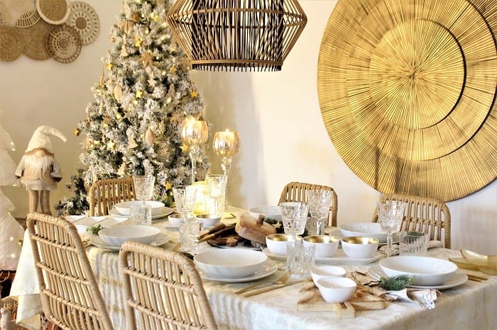 decoración mesa Navidad