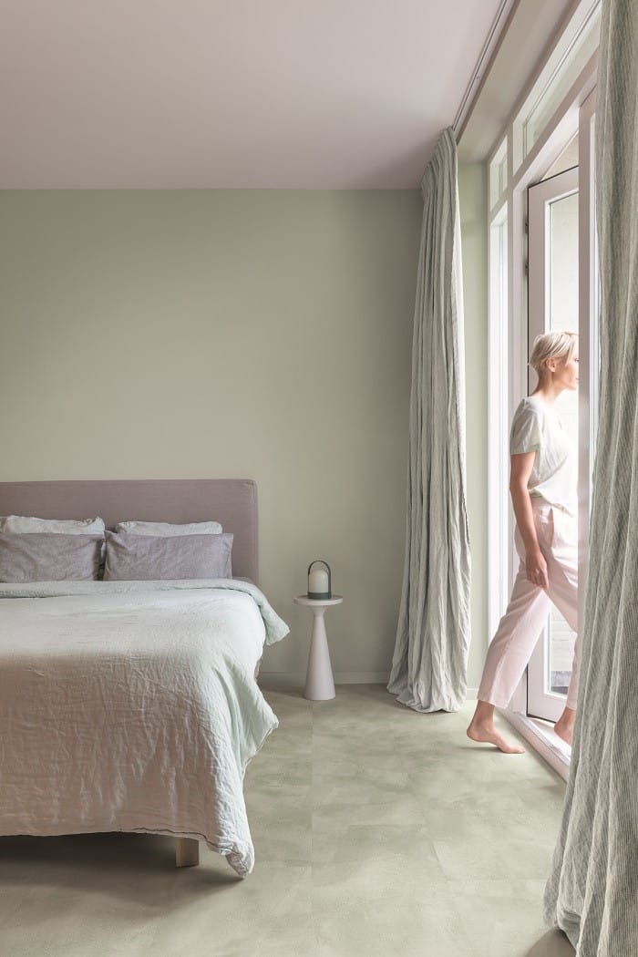 dormitorio minimalista y zen