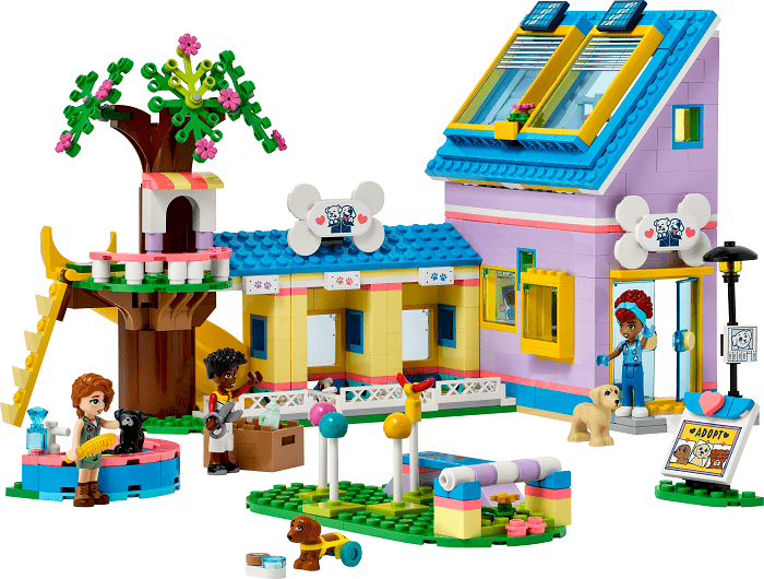 casa de adopción de animales lego friends