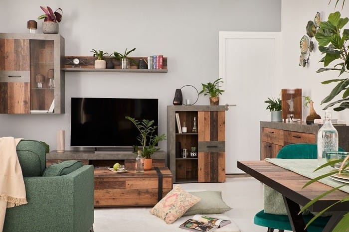 salón con estilo sweet home de conforama