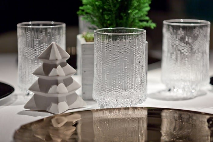 vasos de cristal para Navidad