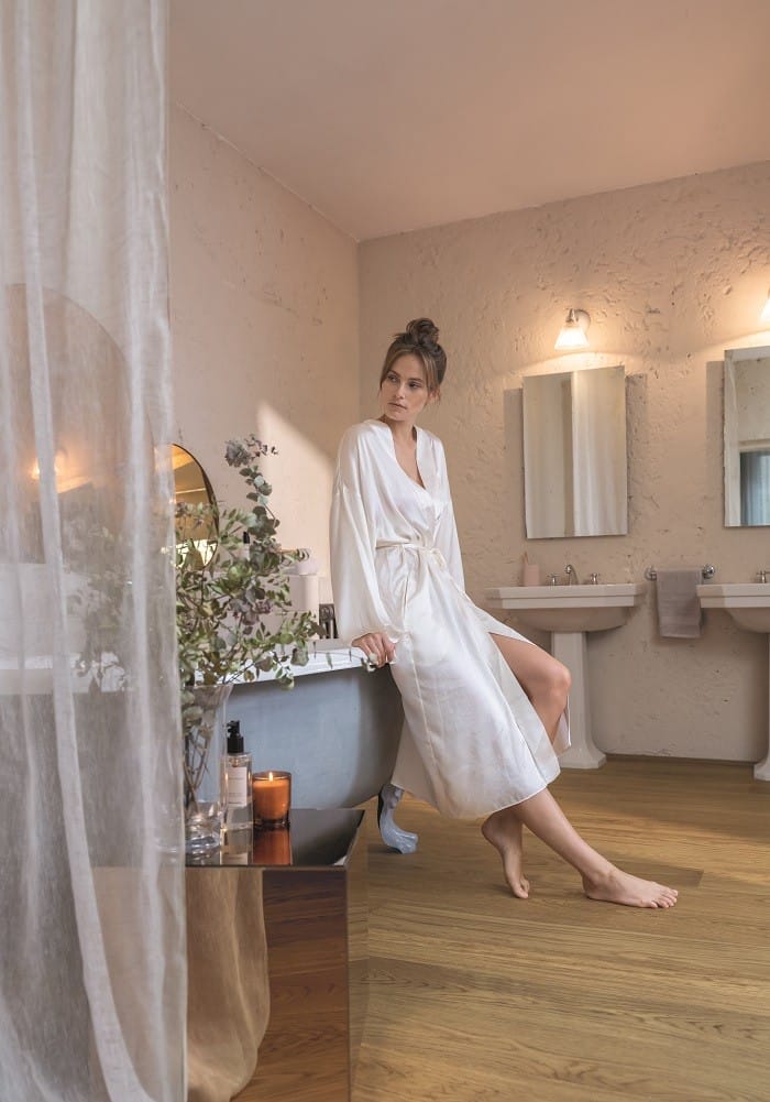 velas en el cuarto de baño