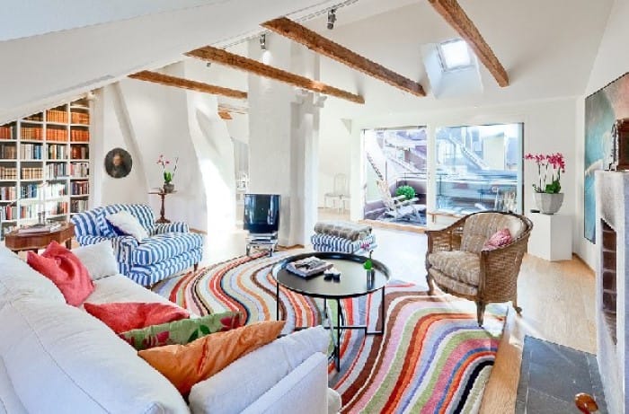 15 apartamentos de diseño colorido que se pueden acercar a la casa de tus sueños