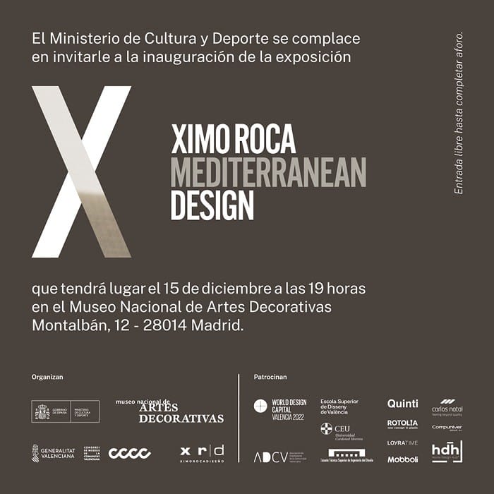 Cartel de exposición del diseñador Ximo Roca