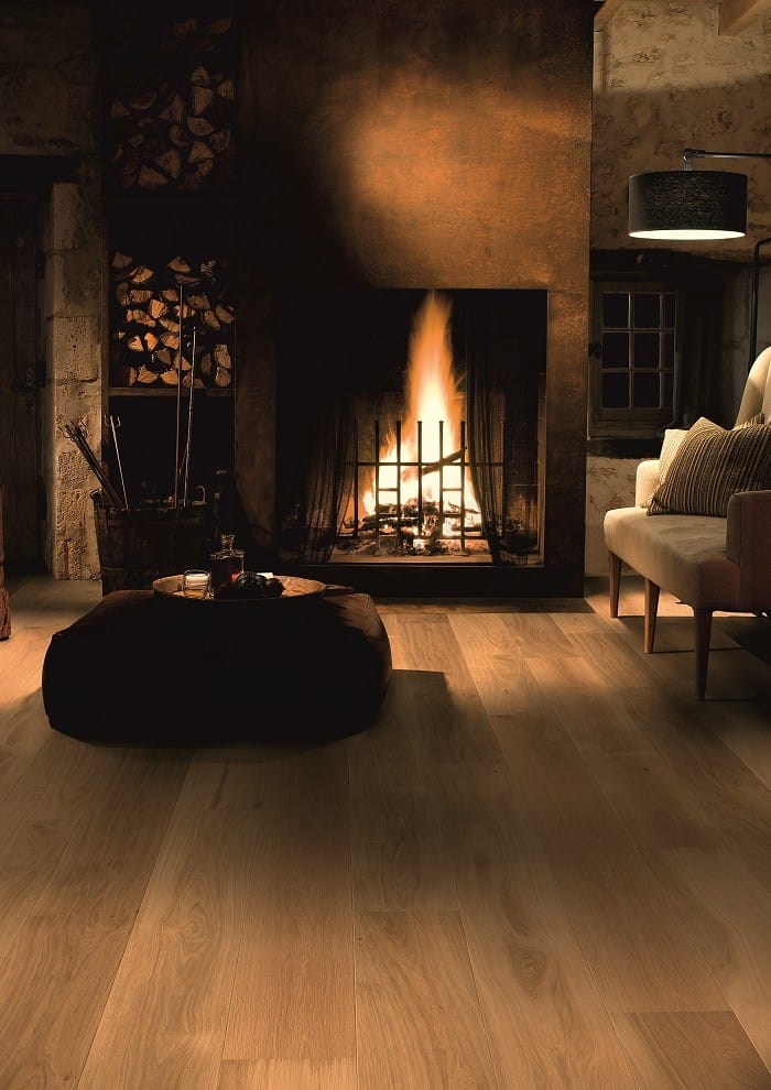 chimenea en el interior de un salón