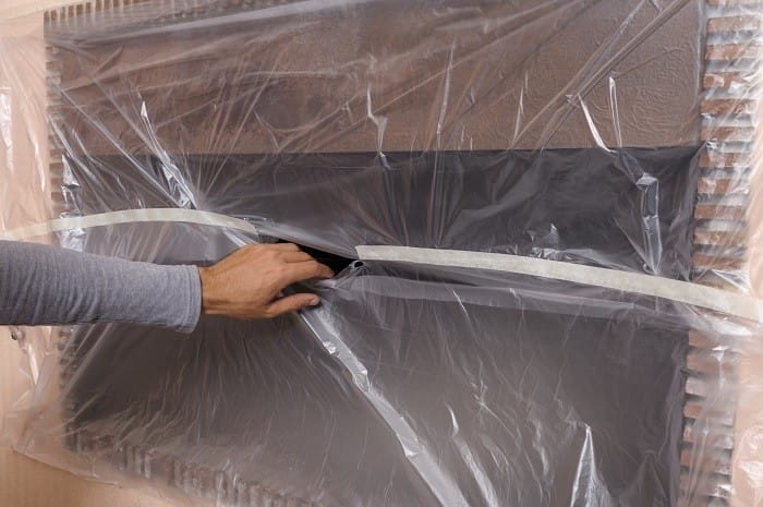 plástico para la chimenea