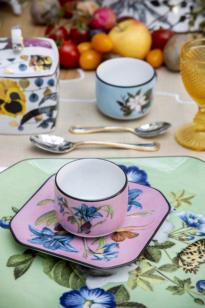 taza vista alegre y azucarero