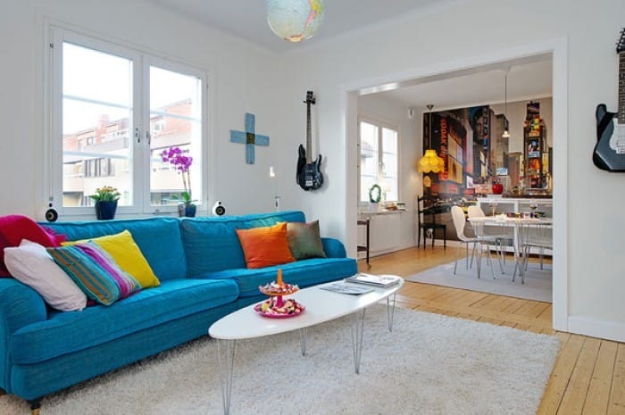 15 apartamentos de diseño colorido que se pueden acercar a la casa de tus sueños