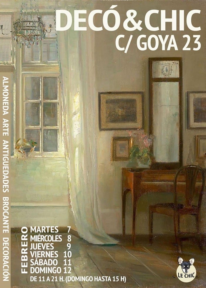 Cartel del evento Deco & Chic en Madrid