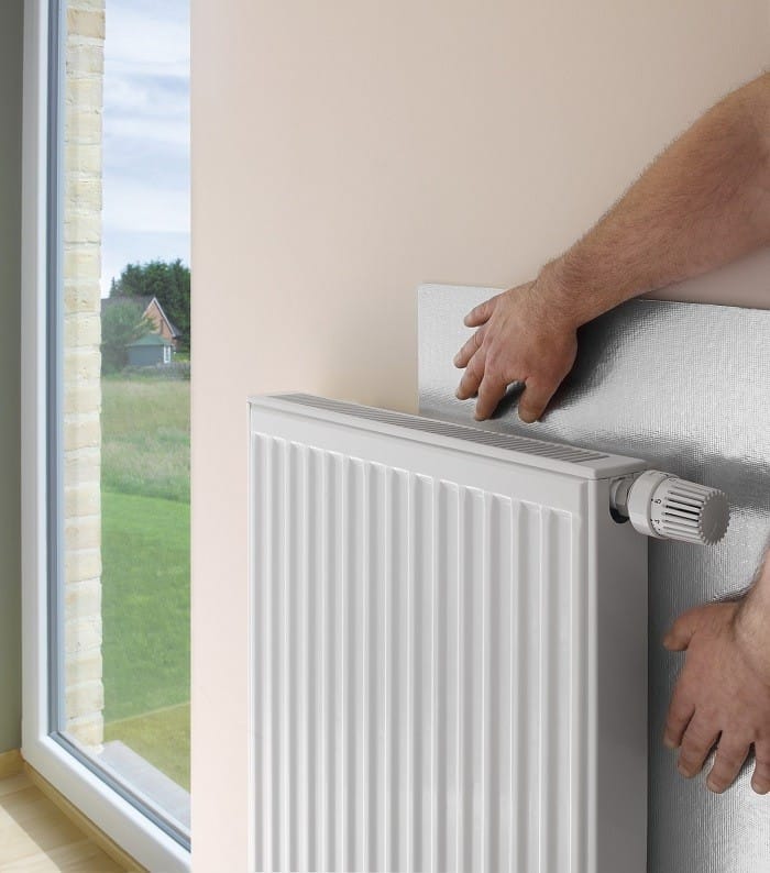 panel reflectante para radiador