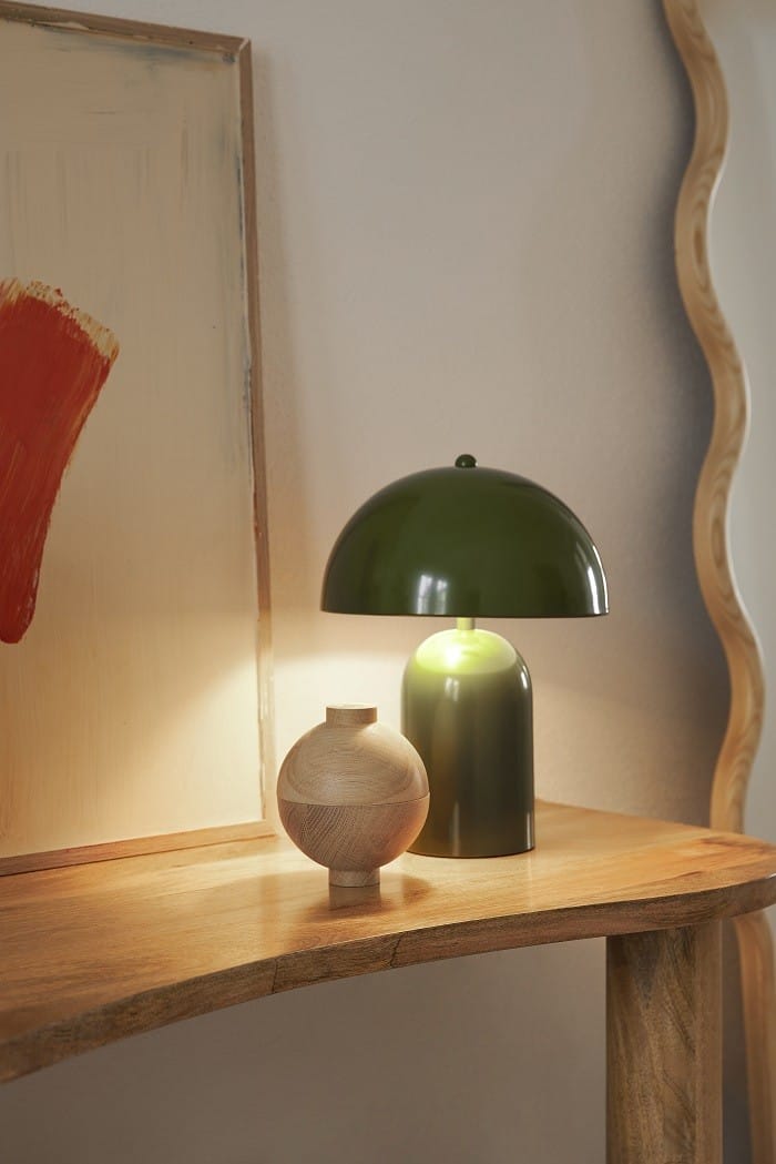 Lámpara seta de westwing en color verde