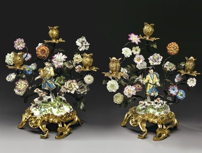 Figuras de decoración candelabros