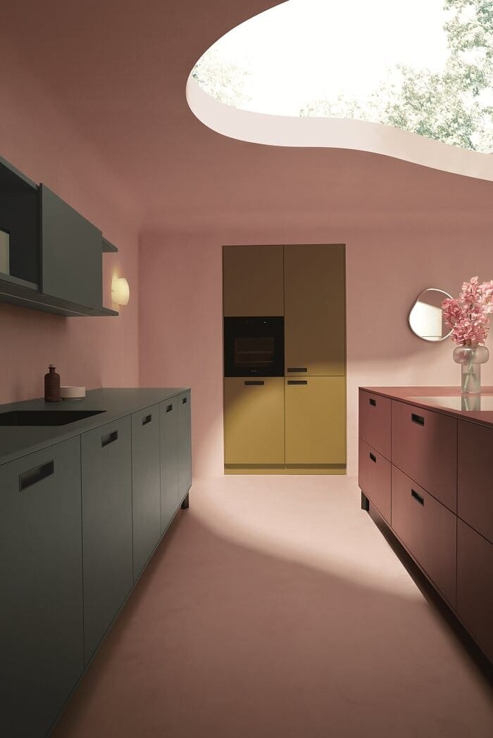 diferentes diseños de cocinas con diferentes colores