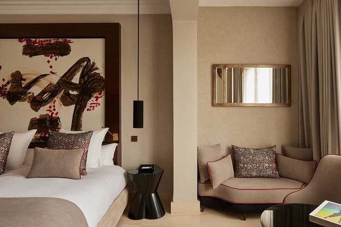 Hotel Nobu Marrakech dormitorio junior suite