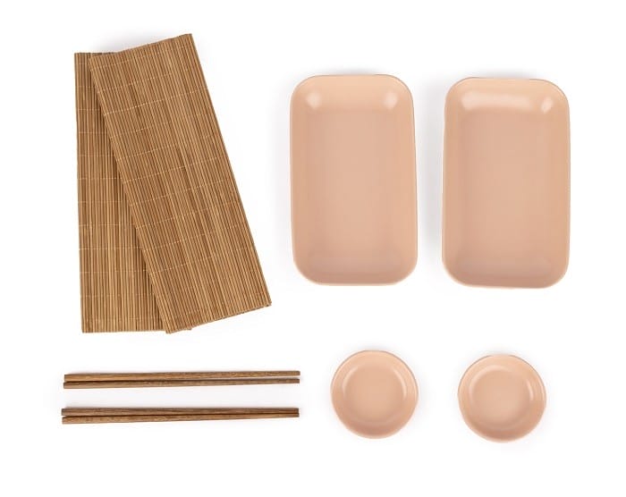 juego de piezas para sushi