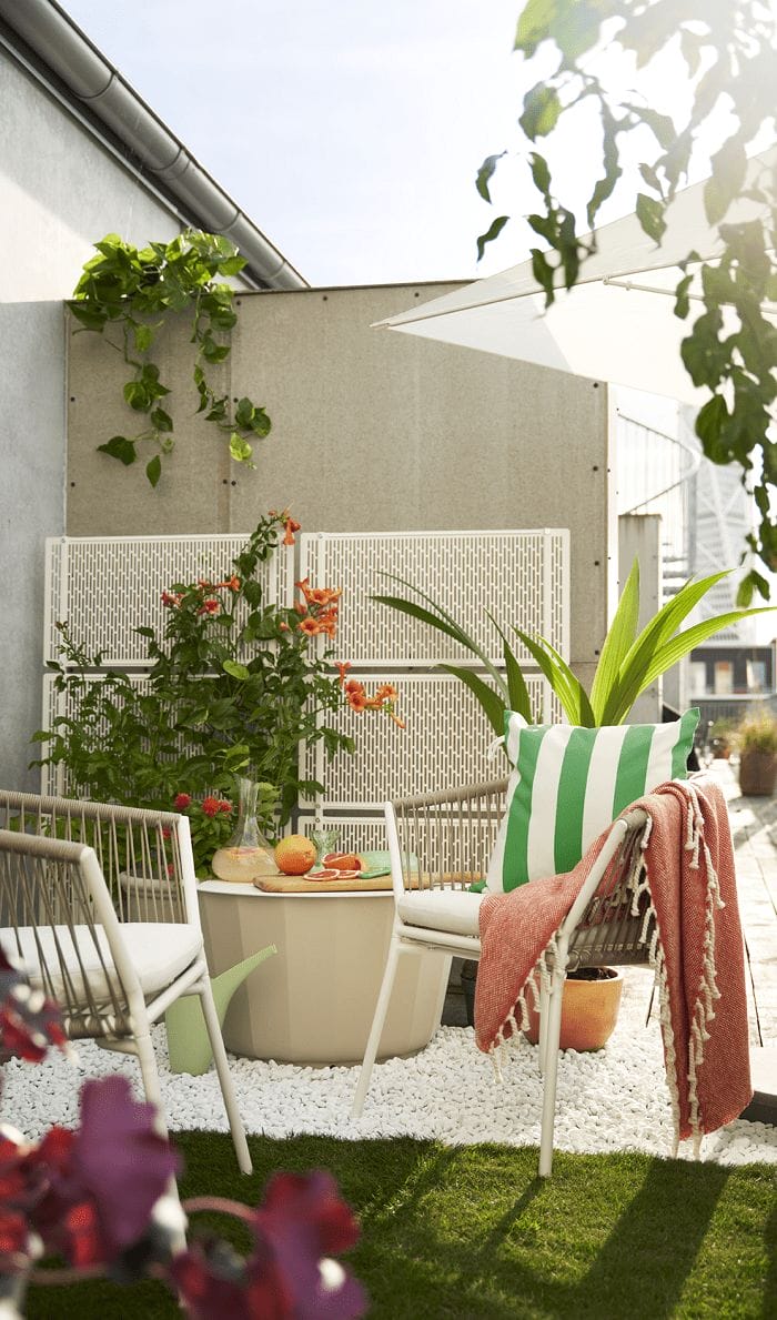 silla con reposabrazos exterior ikea