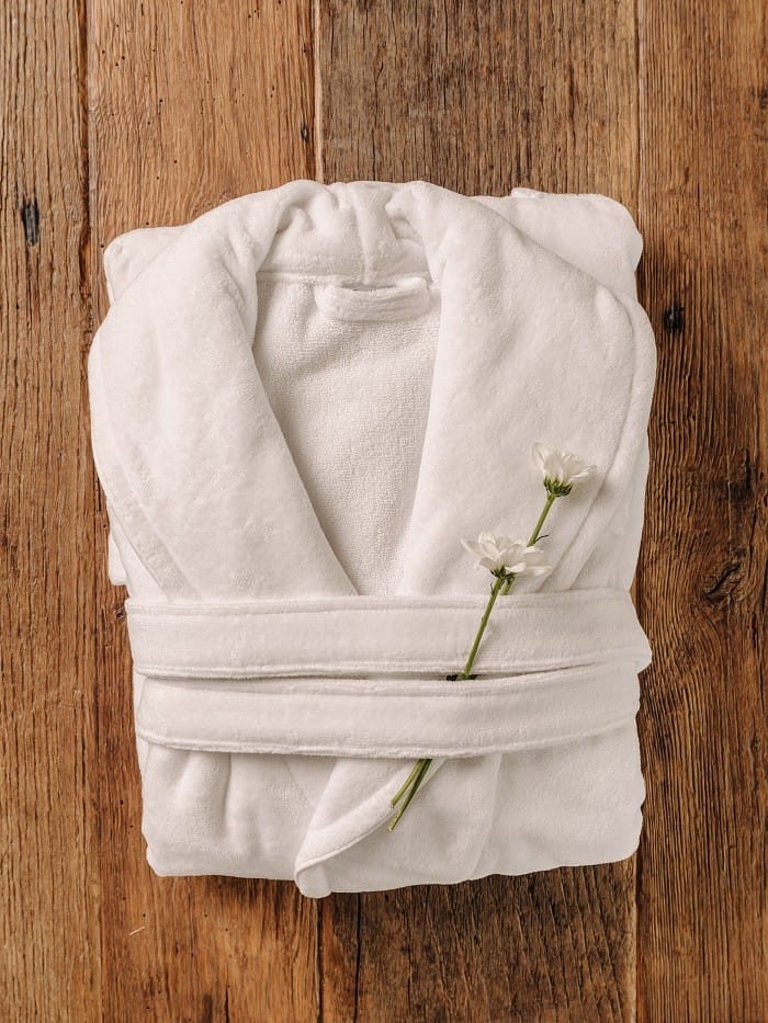 albornoz blanco de calidad